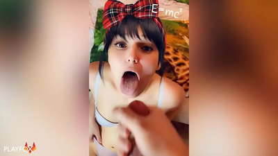 SMA cah wadon nemu dheweke pisanan lan ing dheweke tutuk saka classmate